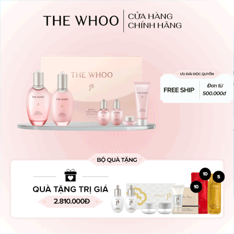 Bộ Dưỡng Ẩm Chống Lão Hóa Whoo Gongjinhyang Soo Vital Hydrating 2pcs