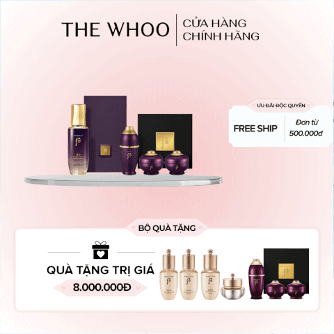Bộ Tinh Chất Trẻ Hóa Whoo Hwanyu Imperial Youth First Serum Special Set