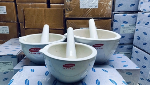 Cối chày sứ fi 150mm, Hãng OMSONS GERMANY