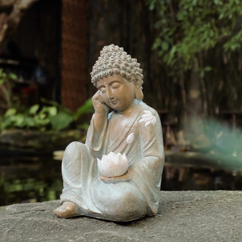 Tượng an nhiên hoa sen