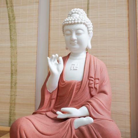 Tượng A Di Đà gốm