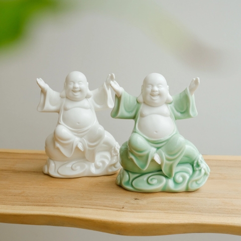 Tượng Di lặc ngồi 21cm