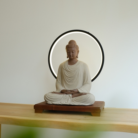 Tượng Thích ca gốm 30cm