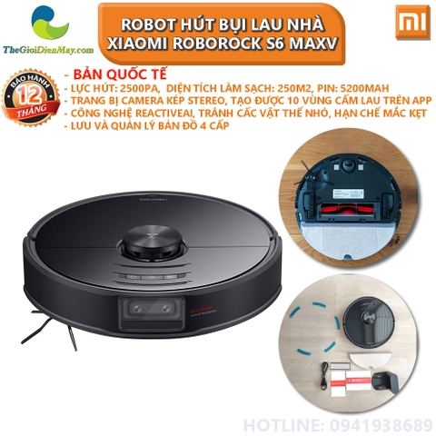 [Bản quốc tế] Robot hút bụi lau nhà thông minh Xiaomi Roborock S6 MaxV