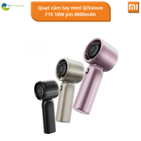 Quạt cầm tay mini QiSolove F15 10W pin 4000mAh