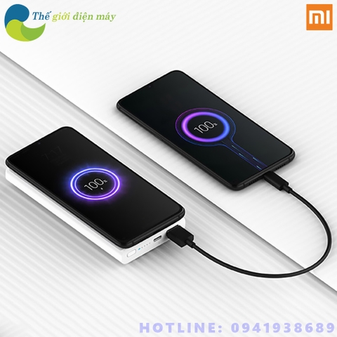 Pin Sạc Dự Phòng Tích Hợp Sạc Không Dây Xiaomi WPB15ZM Youth Version 10000mAh