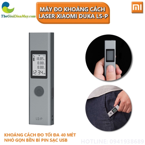 Máy Đo Khoảng Cách Laser XIAOMI DUKA LS-P khoảng đo 40m