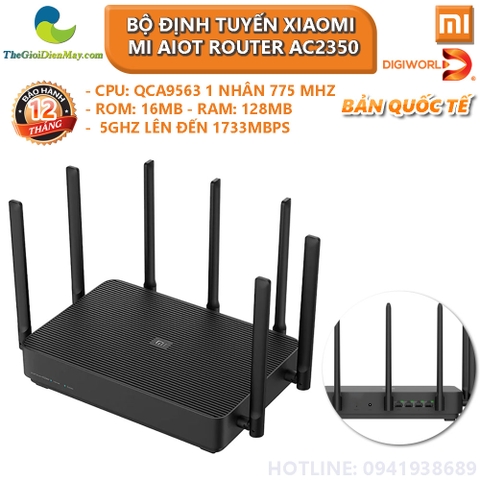 [Bản quốc tế] Bộ định tuyến Xiaomi Mi AIoT Router AC2350