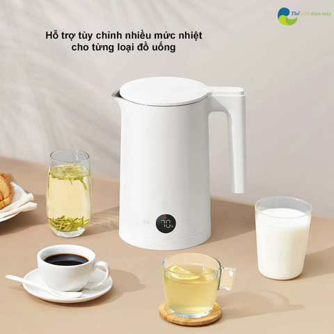 Ấm, bình đun siêu tốc 1.5L Xiaomi Mijia gen 2 - MJHWSH03YM báo nhiệt độ