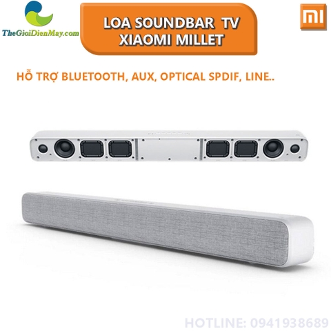 Loa máy tính, TV Xiaomi Soundbar Millet hỗ trợ  kết nối Bluetooth, SPDIF, Optical, Aux, Line
