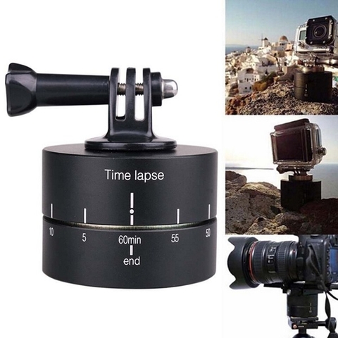 đế chụp timelapse xoay 360 độ cho camera hành động gopro, eken, sjcam