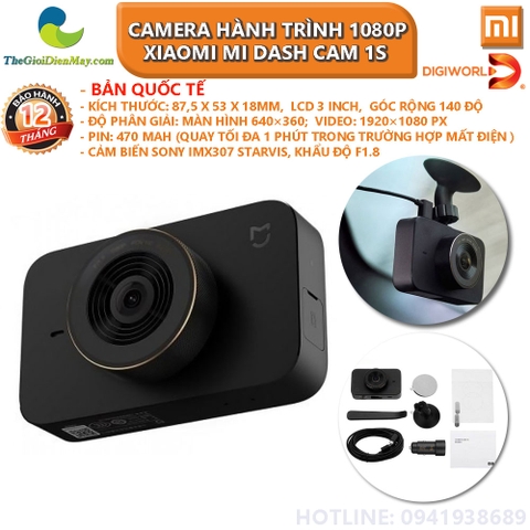 [Bản quốc tế] Camera Hành Trình 1080P Xiaomi Mi Dash Cam 1S