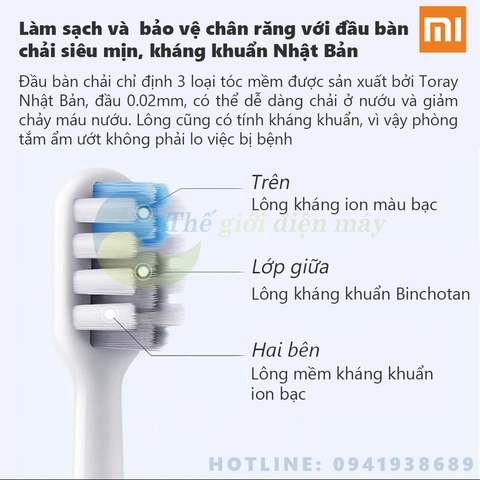 Bàn chải điện Shell DR-BEI Sonic BET-C01