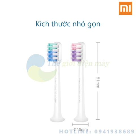 Bộ 2 đầu thay thế bàn chải điện xiaomi DR-BEI sonic loại sạch EB-N0202