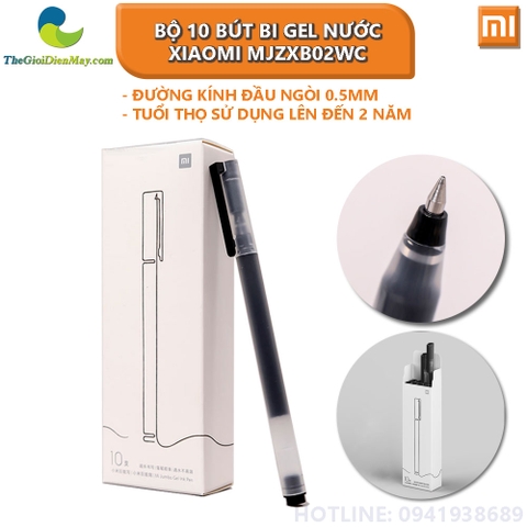 Bộ 10 bút bi Gel nước Xiaomi MJZXB02WC 0.5mm