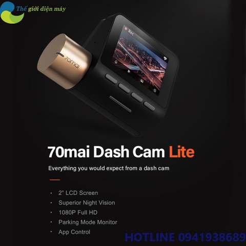 [Bản quốc tế] Camera hành trình oto Xiaomi 70mai Dashcam Pro Lite