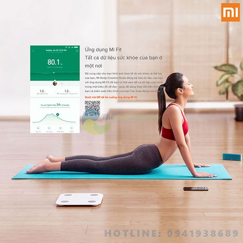 Cân điện tử thông minh Xiaomi Mi Body Composition Scale 2