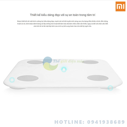 Cân điện tử thông minh Xiaomi Mi Body Composition Scale 2