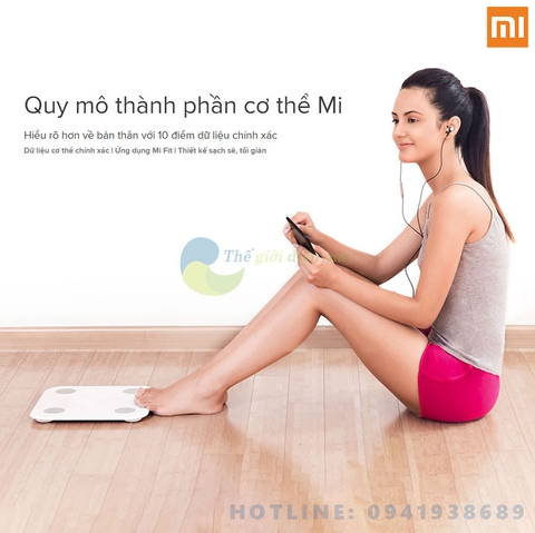 [Bản quốc tế] Cân điện tử thông minh Xiaomi Mi Body Composition Scale 2