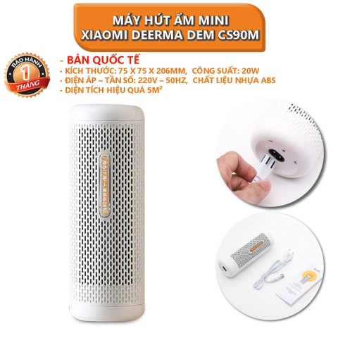 [Bản quốc tế] Máy hút ẩm mini Xiaomi Deerma DEM CS90M/ CS50M 