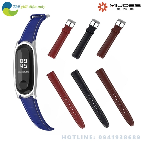 Dây da thay thế cho Mi band 3/4