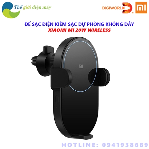 Đế giữ tự động kiêm sạc không dây 20w ô tô Xiaomi