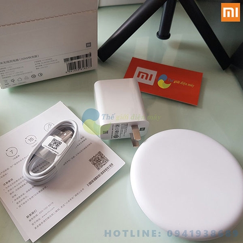 Đế sạc không dây thông minh Xiaomi Mi Wireless Charger QC 3.0 20W