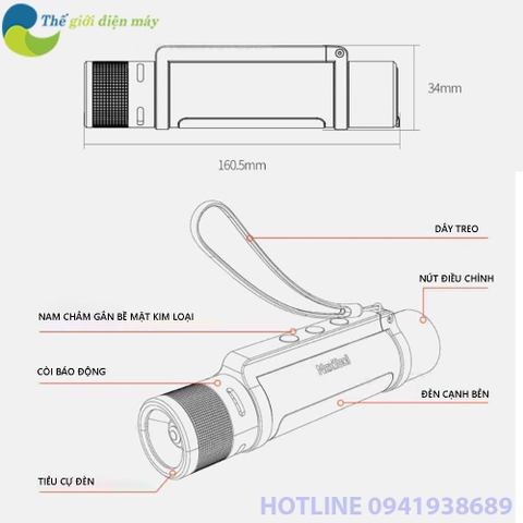 Đèn pin cầm tay đa năng Xiaomi Youpin Nextool NE20030 6 in 1