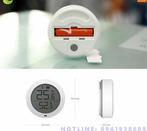 Đồng Hồ Đo Nhiệt Độ và Độ Ẩm Xiaomi Mijia