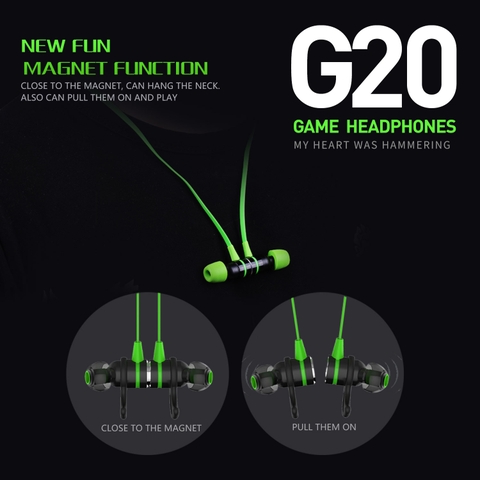 Tai nghe gaming nhét tai Plextone G20 có dây jack 3.5