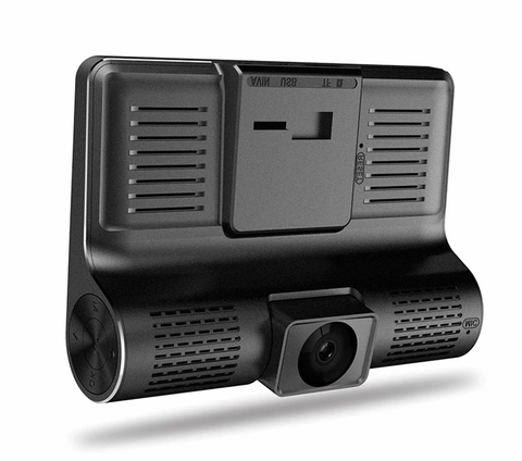 Camera hành trình oto 2 camera ngoài và camera trong xe Car DVR 2 Lens Dash Cam 4.0 Inch 1080p