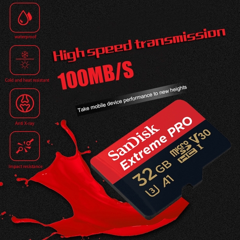 Thẻ nhớ Sandisk 32G class 10 U3 extrem pro