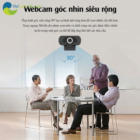 Webcam full HD 1080p Xiaomi IMILAB góc rộng 90 độ, tích hợp micro giảm ồn