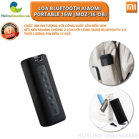 Loa Bluetooth Xiaomi Portable 16W (MDZ-36-DB)