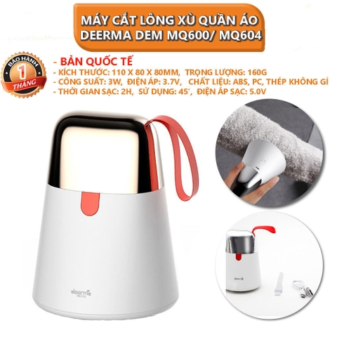 [Bản quốc tế] Máy cắt lông xù quần áo Xiaomi Deerma DEM MQ600/ MQ604