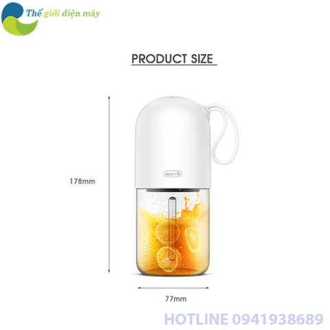 [Bản quốc tế ] Máy xay sinh tố cầm tay không dây Xiaomi Deerma DEM NU01 dung tích 300ml