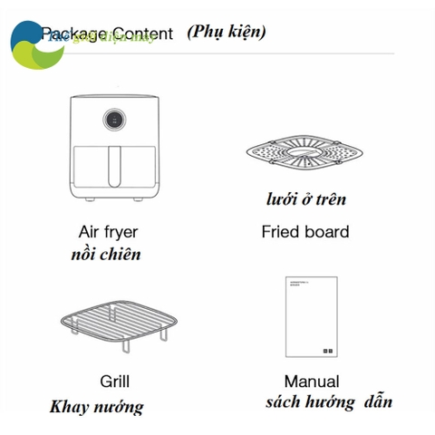 Nồi chiên không dầu thông minh Mijia MAF01 3.5L