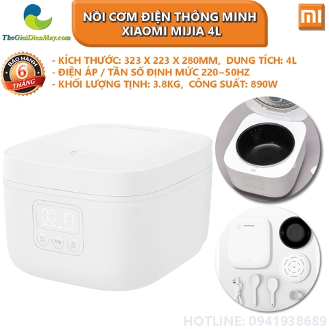 Nồi cơm điện thông minh Xiaomi Mijia 4L điều khiển qua App