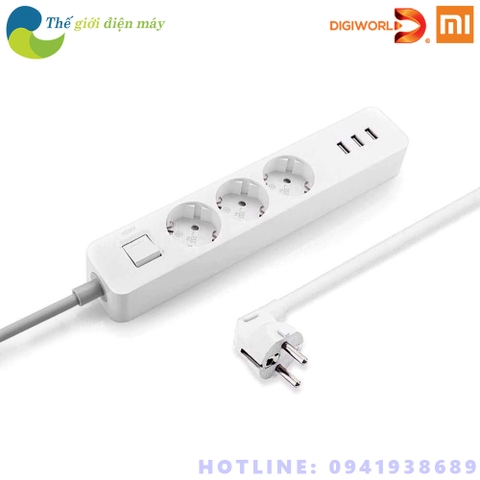 [Bản Quốc Tế] Ổ cắm điện Mi Power Strip - 3OUTLET 3USB