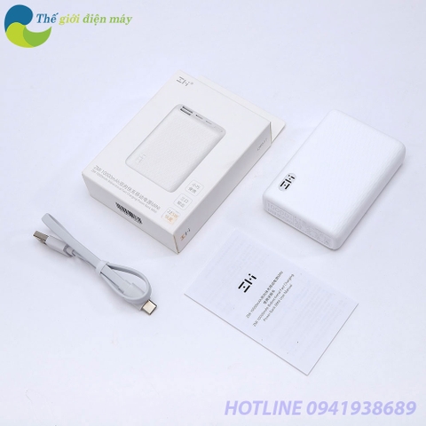 Pin sạc dự phòng 10000mAh mini Xiaomi ZMI QB817