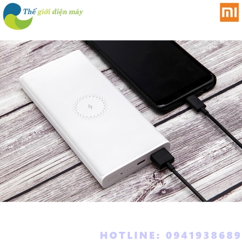 [Bản Quốc Tế] Sạc Dự Phòng Không Dây Xiaomi 10000mAh Wireless Essential (Đen) - Bảo Hàng 6 Tháng