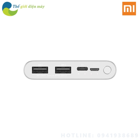 Pin sạc dự phòng Xiaomi 10000mAh Gen 3 PLM13ZM sạc nhanh 18W