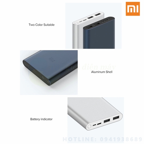 Pin sạc dự phòng Xiaomi 10000mAh Gen 3 PLM13ZM sạc nhanh 18W