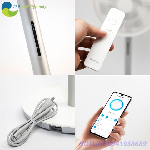 [Bản quốc tế] Quạt đứng thông minh Xiaomi Smartmi Gen 3 có pin, có remote