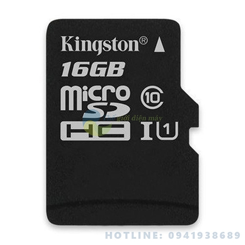 Thẻ nhớ microSDXC Kingstone 16GB class 10 Canvas Select 80MB/s