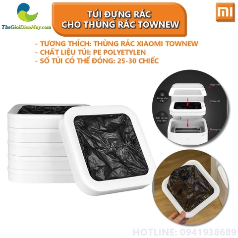 [1 hộp 6 khay] Túi đựng rác cho thùng rác thông minh Xiaomi Townew