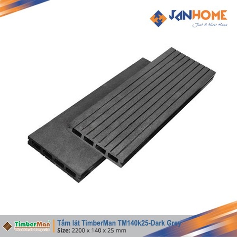 Sàn gỗ ngoài trời rỗng Timberman TBM06W140K25 Dark Grey