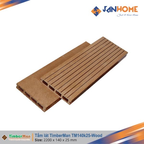 Sàn gỗ ngoài trời rỗng Timberman TBM06W140K25 Wood