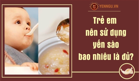 Trẻ em nên sử dụng yến sào bao nhiêu là đủ?