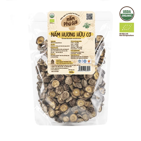 Nấm hương hữu cơ Phú Gia 300g